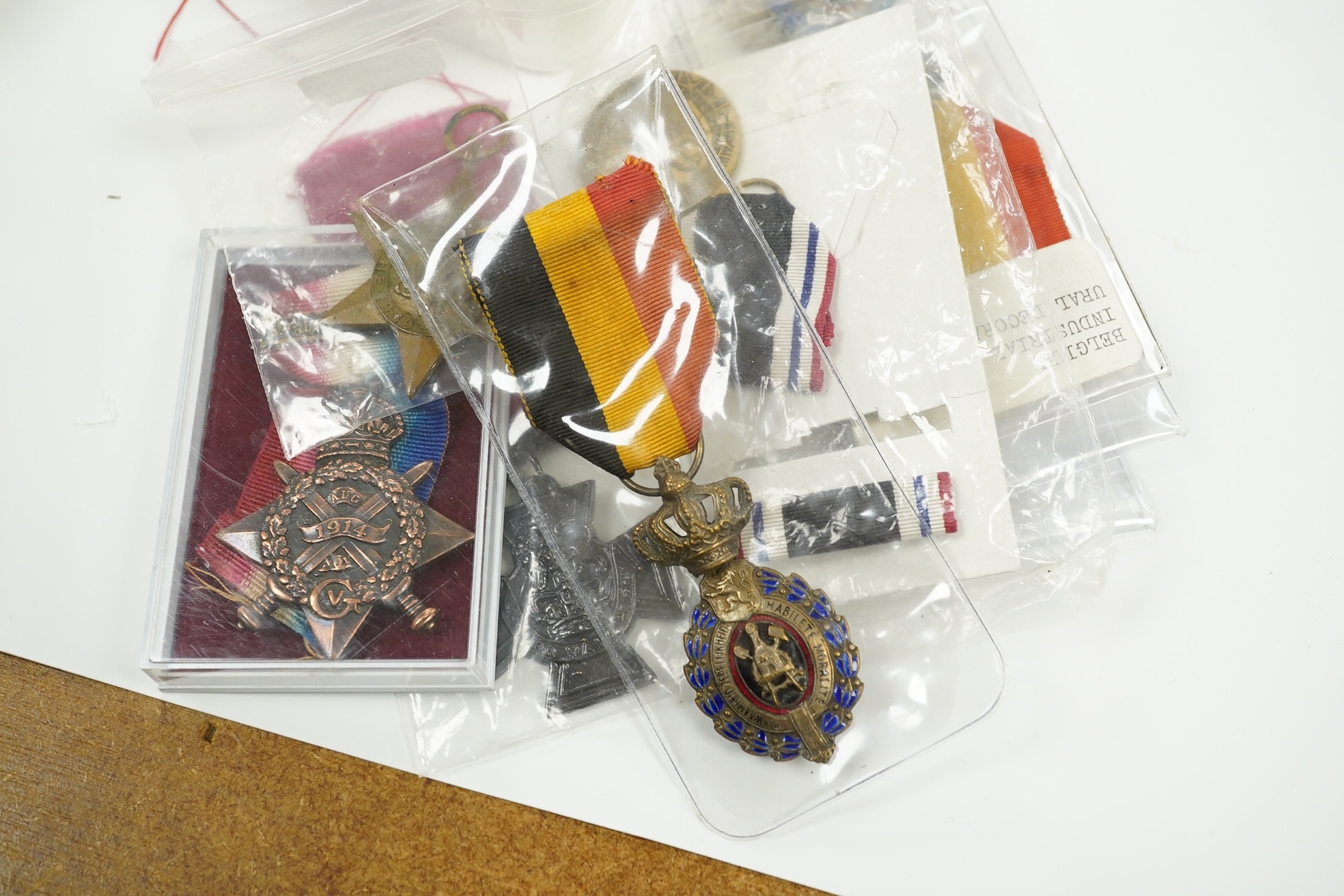 A group of various military interest medals, mostly reproductions, some enamelled. Condition - mostly good